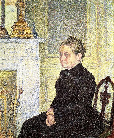 Theo Van Rysselberghe Portrait de Madame Charles Maus Sweden oil painting art
